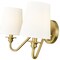 Z-Lite Gianna Wall Sconce, 2-Light, 20 In.W x 8.5 In.L x 9.75 In.H, Modern Gold/White 7509-2S-MGLD - alternate 6